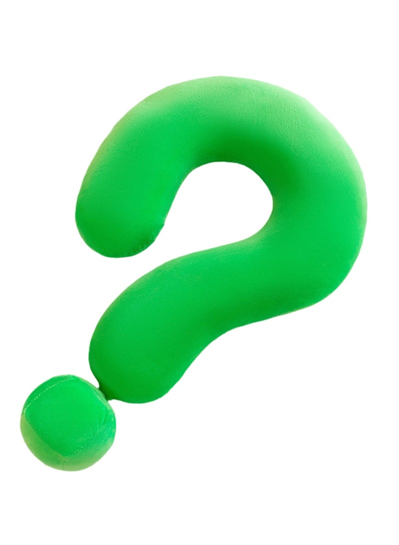 60 CM Creativity Question Mark Shape Plush Toy Soft Stuffed Doll For Girls And Boys All Ages Gift (Green) - Image 1